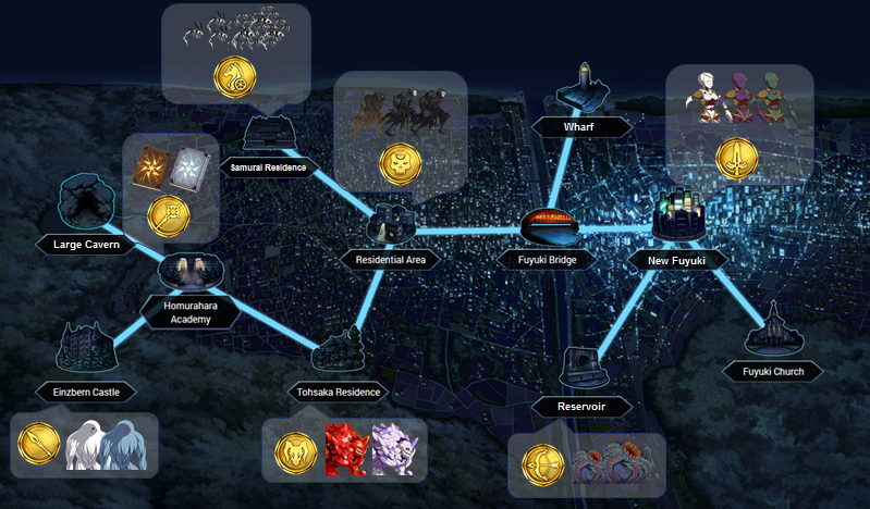 Fate Zero Drop Map