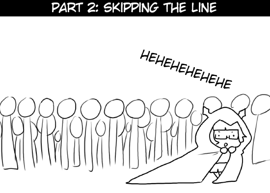 Skipping the line