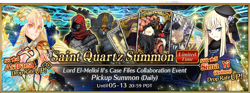Lord El-Melloi II's Case Files Collaboration Event Pickup Summon (Daily)