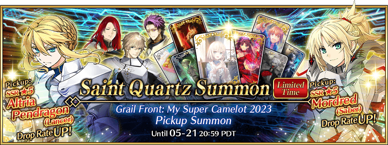 Grail Front: My Super Camelot 2023 Pickup Summon (Daily)