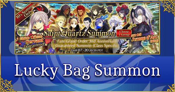 FGO 2020 3rd Anniversary Lucky Bag Summon - Which Class to Pick?